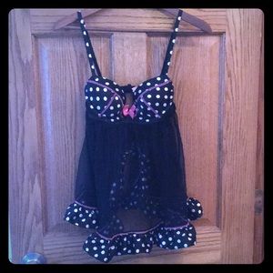 Polka dot babydoll